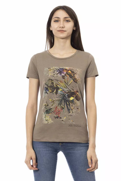 Trussardi Action Top Donna Cotone Marrone