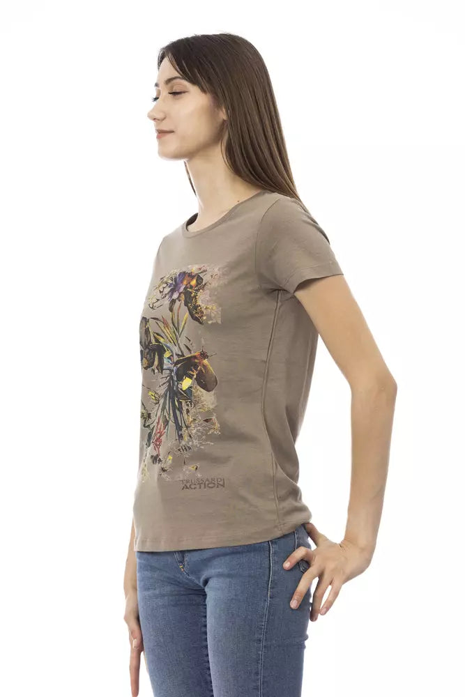 Trussardi Action Top Donna Cotone Marrone