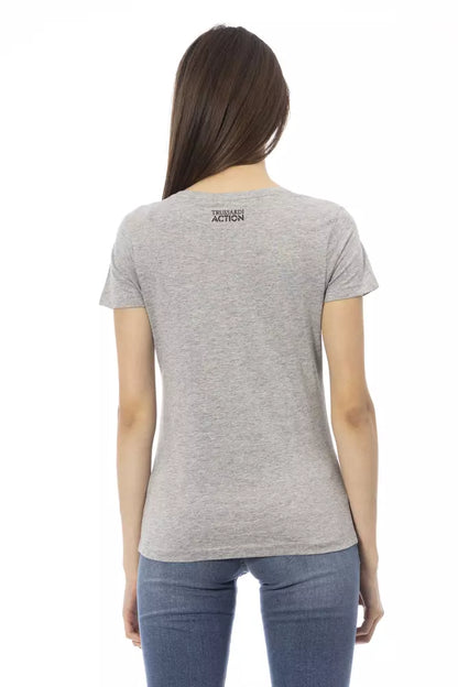 Trussardi Action Maglia Donna Cotone Grigio