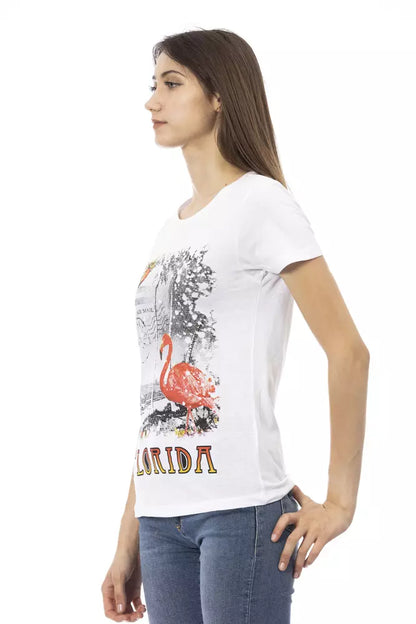 Trussardi Action Top Donna Cotone Bianco