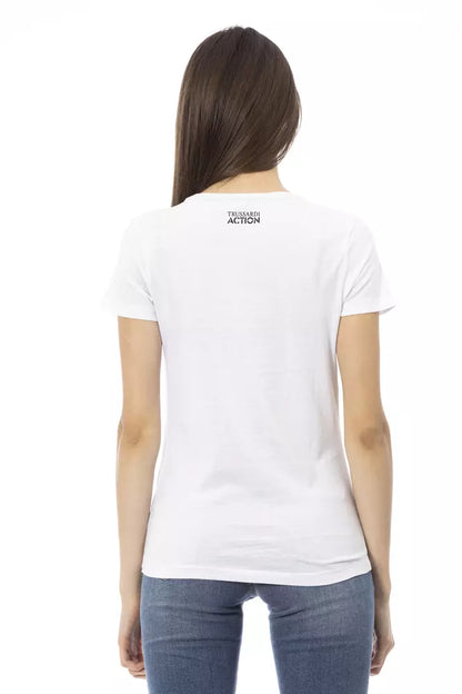 Trussardi Action Top Donna Cotone Bianco