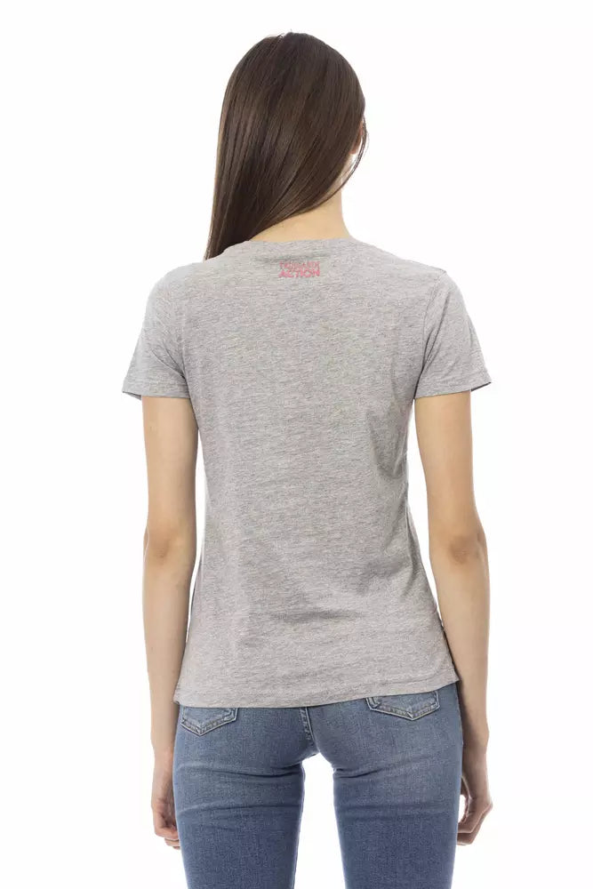 Trussardi Action Top Donna Cotone Grigio