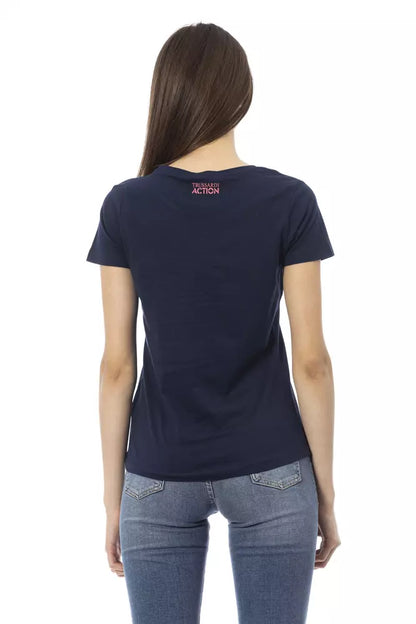 Trussardi Action Top Donna Cotone Blu