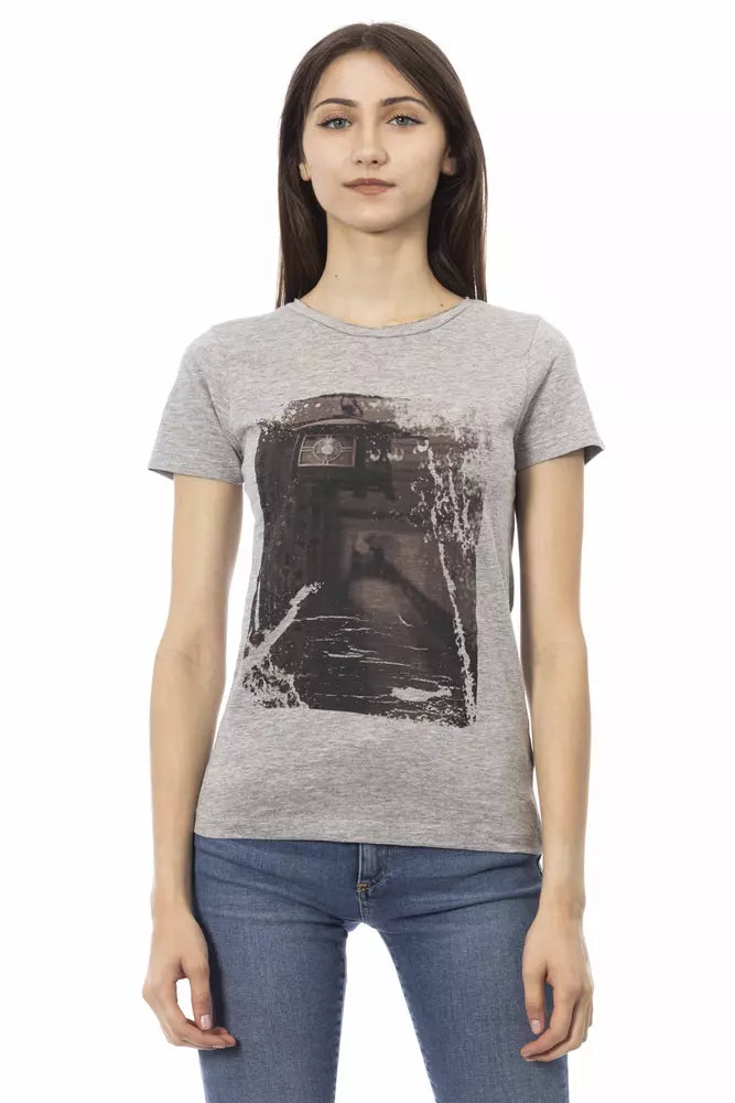 Trussardi Action Maglia Donna Cotone Grigio