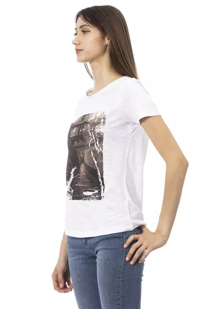 Trussardi Action Top Donna Cotone Bianco