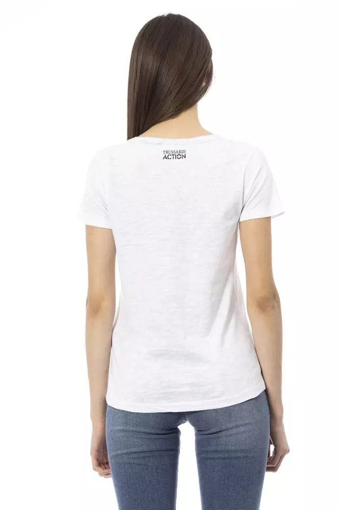 Trussardi Action Top Donna Cotone Bianco