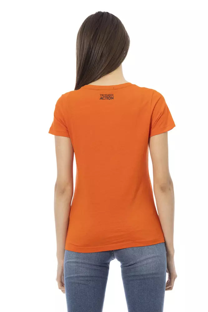 Trussardi Action Maglia Donna Cotone Arancione