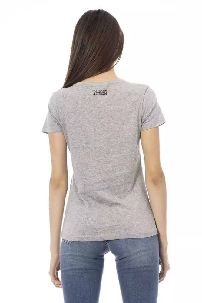 Trussardi Action Maglia Donna Cotone Grigio