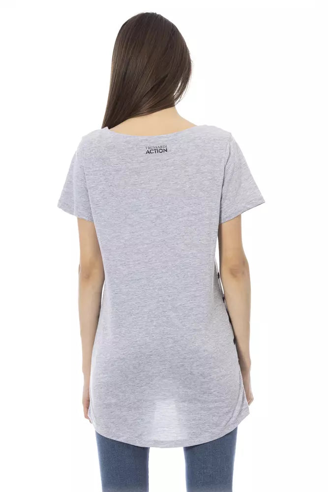 Trussardi Action Maglia Donna Cotone Grigio