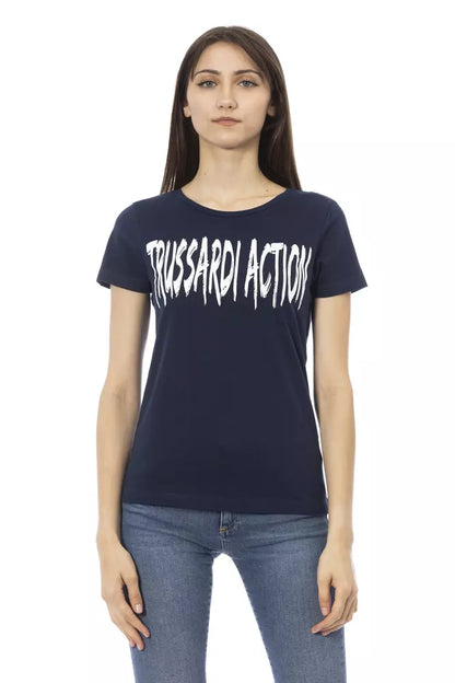 Trussardi Action T-Shirt Donna Cotone Blu