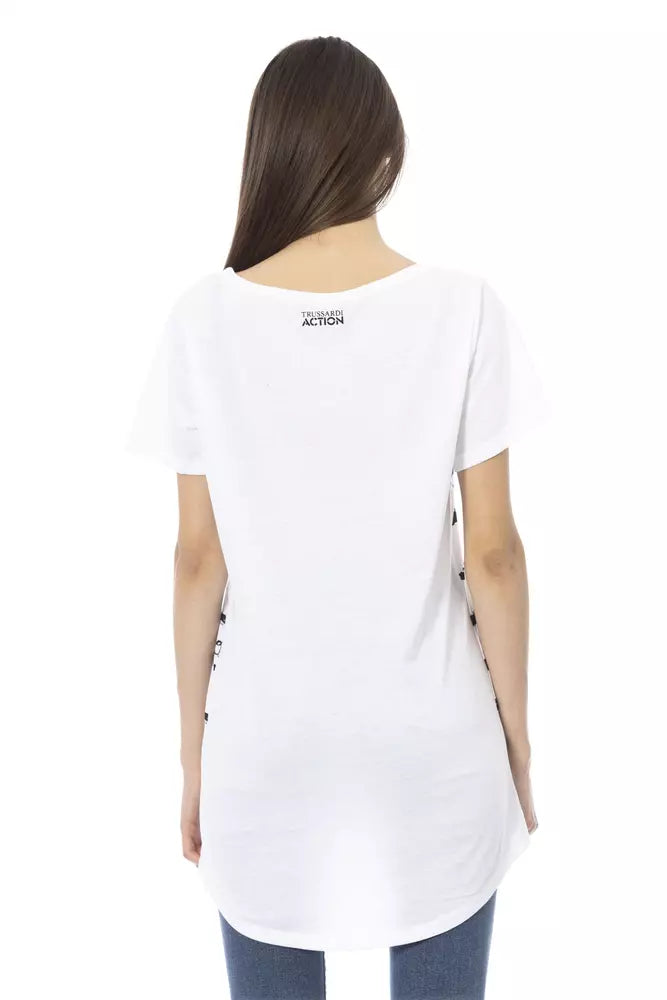 Trussardi Action Top Donna Cotone Bianco