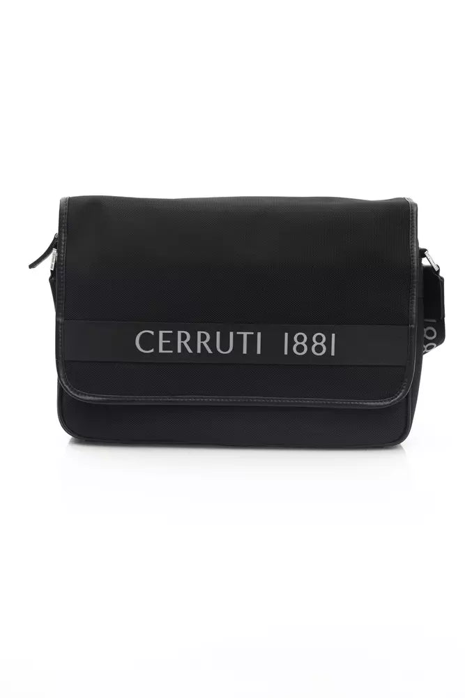 Cerruti 1881 Borsa a tracolla da uomo in nylon nero