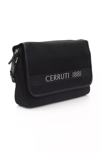 Cerruti 1881 Borsa a tracolla da uomo in nylon nero