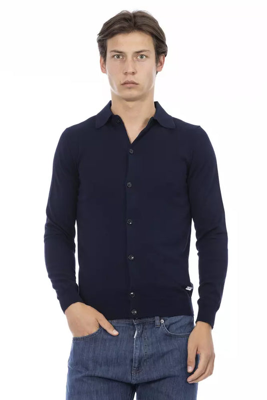 Camicia da uomo Baldinini Trend in cotone blu