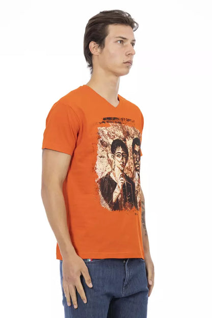 Trussardi Action T-shirt Uomo Cotone Arancione