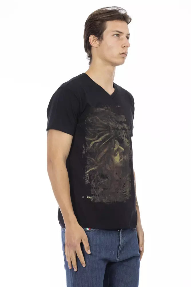 Trussardi Action "T-shirt uomo cotone nero"