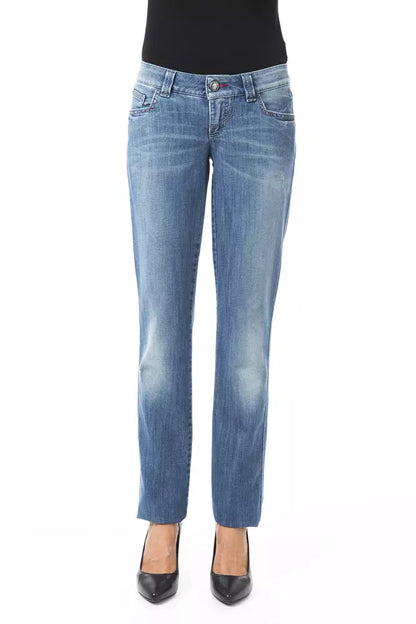 BYBLOS Jeans da donna in cotone blu