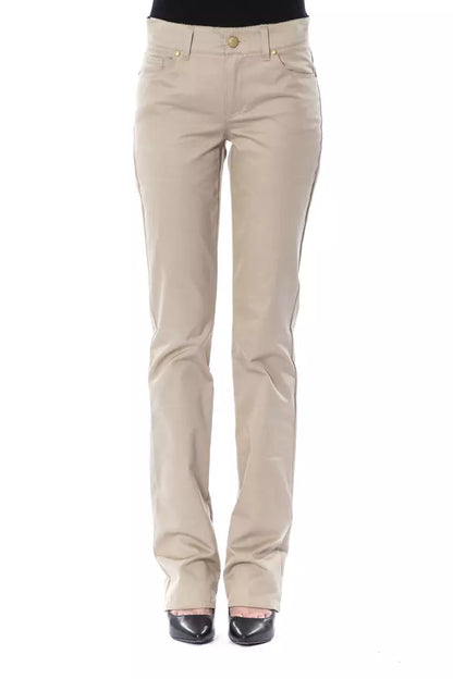 BYBLOS Pantalone Donna Beige Cotone