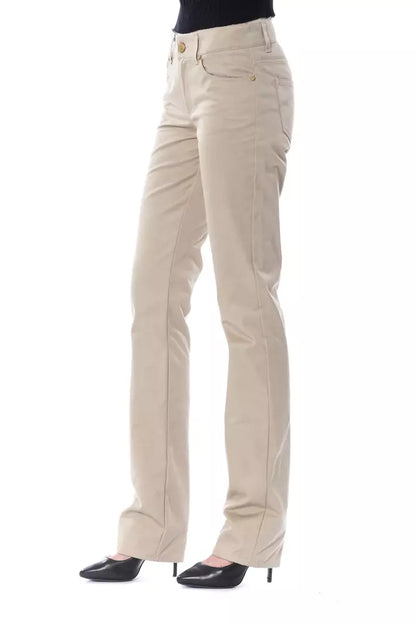 BYBLOS Pantalone Donna Beige Cotone