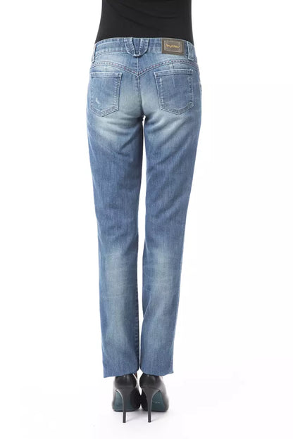 BYBLOS Jeans da donna in cotone blu