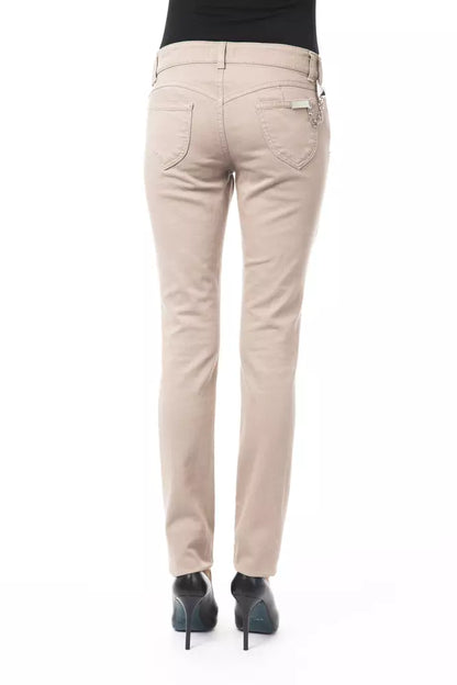 BYBLOS Pantalone Donna Beige Cotone