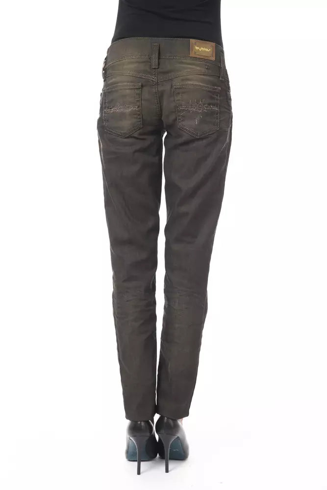 BYBLOS Jeans da donna in cotone nero