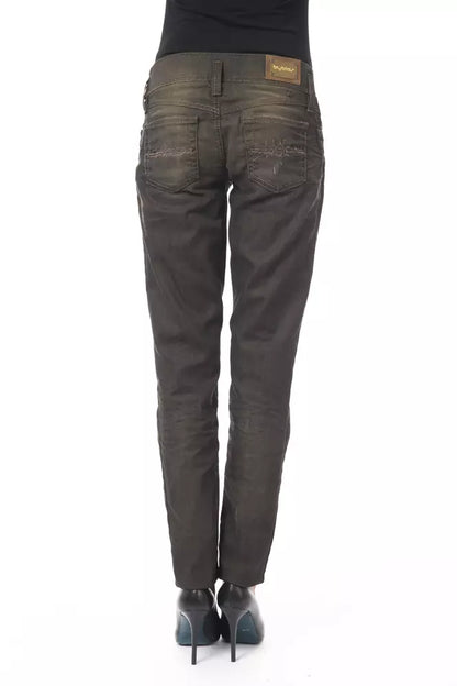 BYBLOS Jeans da donna in cotone nero