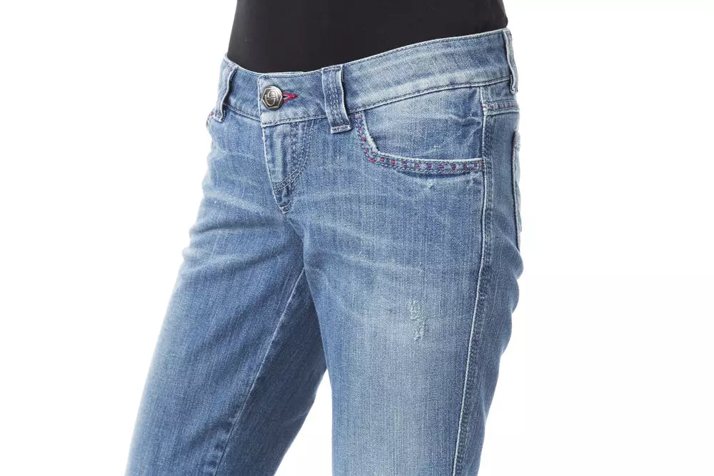 BYBLOS Jeans da donna in cotone blu