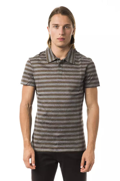 Polo da uomo BYBLOS in cotone grigio