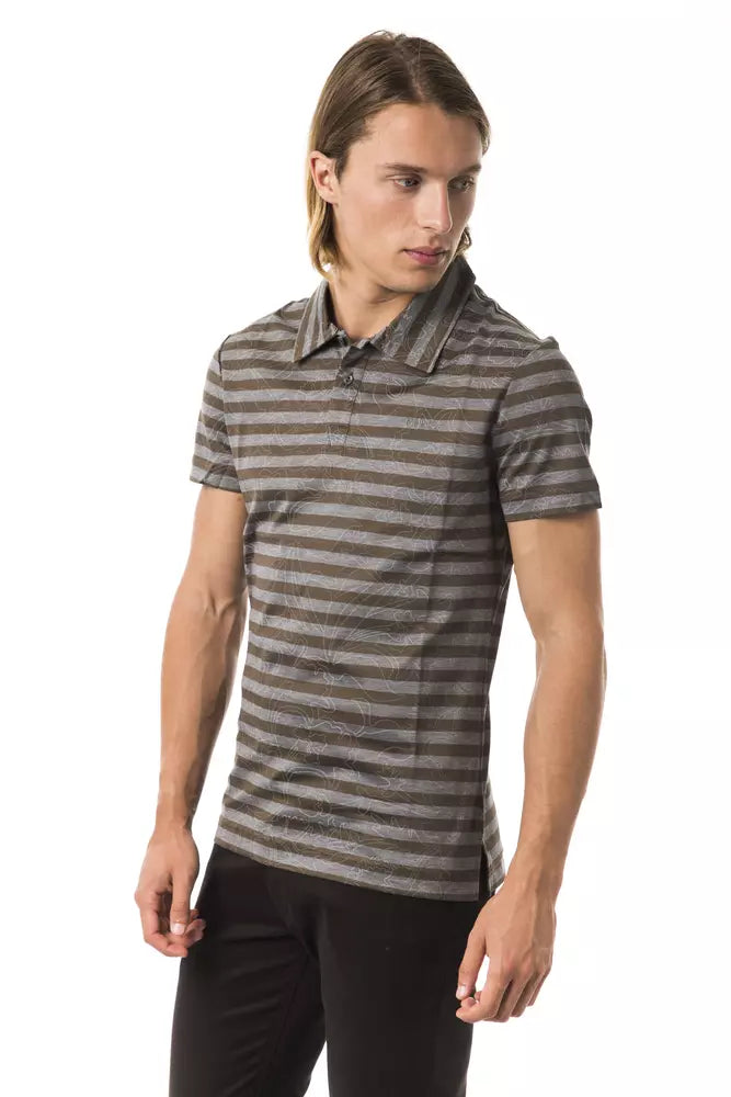 Polo da uomo BYBLOS in cotone grigio