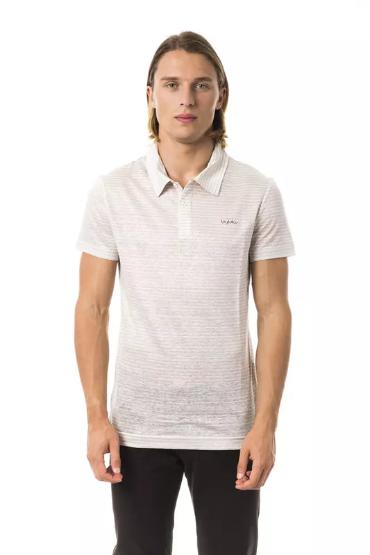 BYBLOS Polo da uomo in lino beige