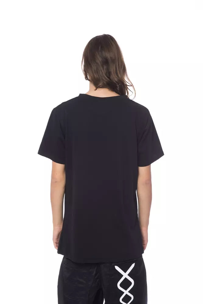 T-shirt da uomo in cotone nero Nicolo Tonetto