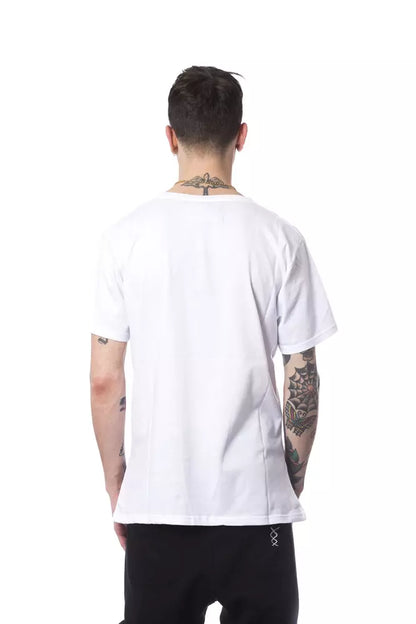 T-shirt da uomo in cotone bianco Nicolo Tonetto