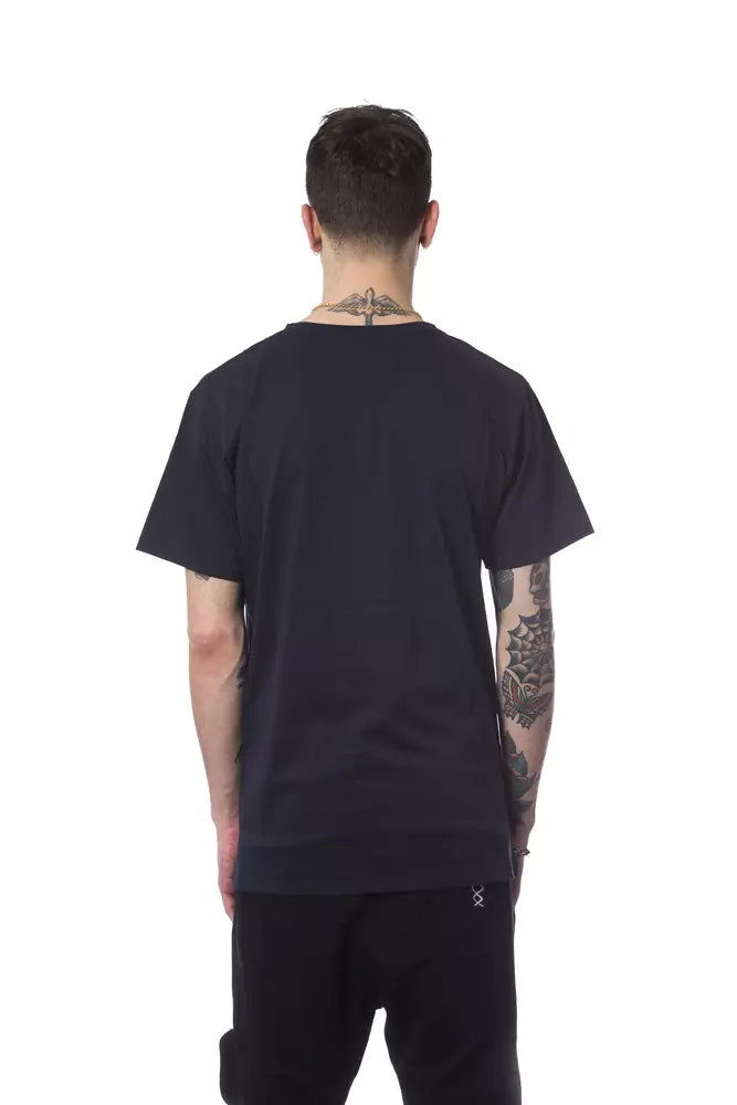 T-shirt uomo cotone blu Nicolo Tonetto