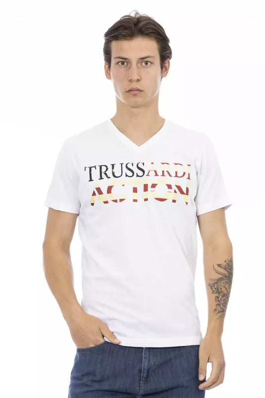 Trussardi Action T-shirt Uomo Cotone Bianco