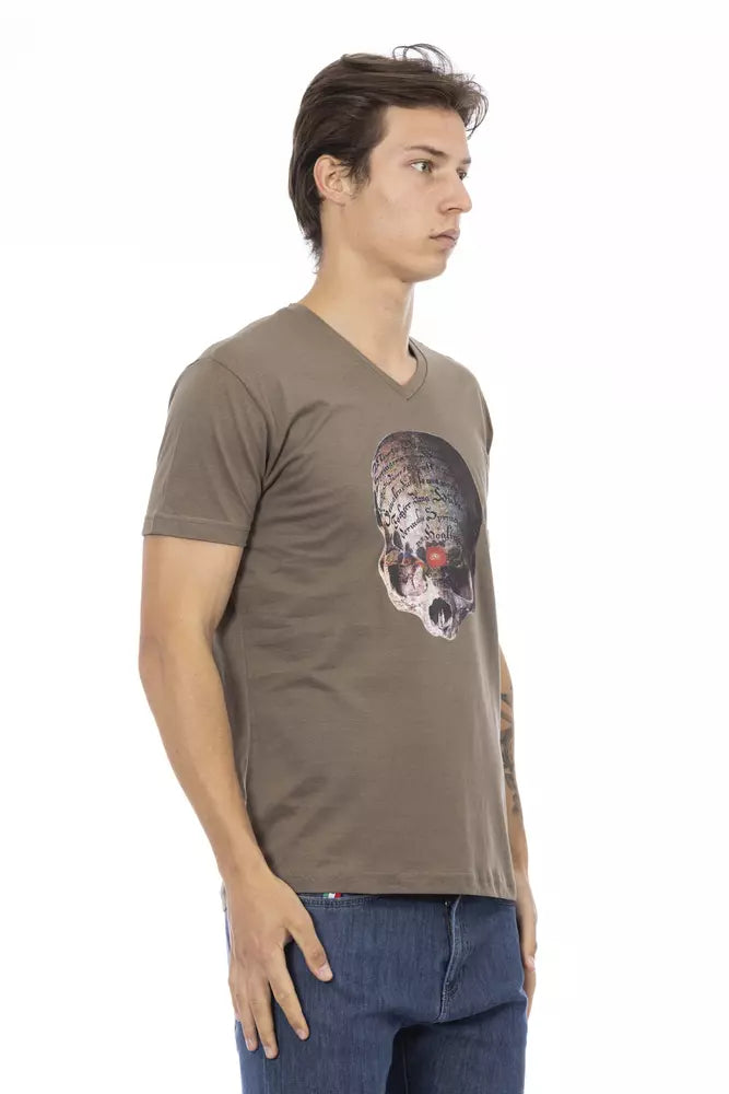 Trussardi Action T-shirt Uomo Cotone Marrone