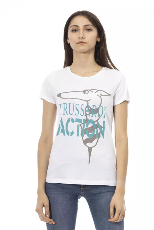 Trussardi Action Top Donna Cotone Bianco