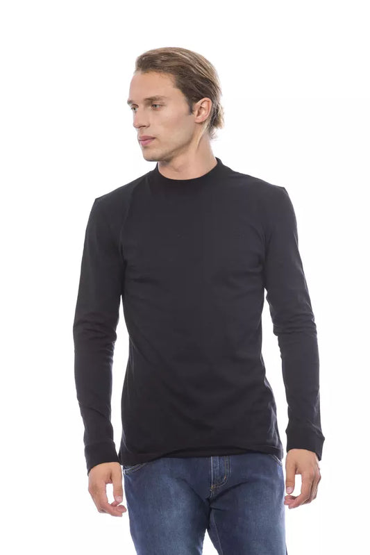 Maglione da uomo in cotone nero Verri