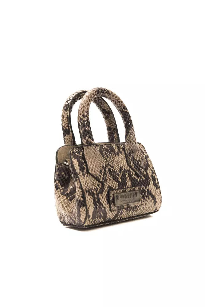 Borsa a mano da donna in pelle marrone Donatella Pompei