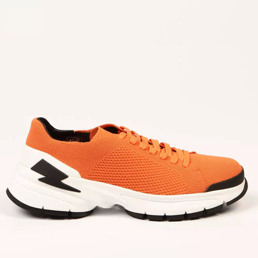 Neil Barrett Sneaker Uomo Tessuto Arancione