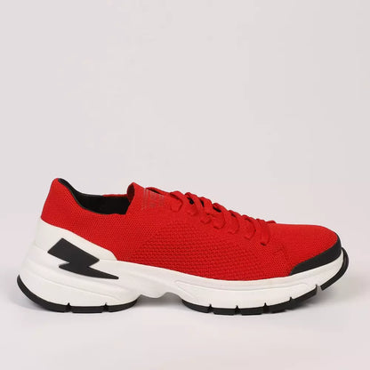 Neil Barrett Sneaker da uomo in tessuto rosso