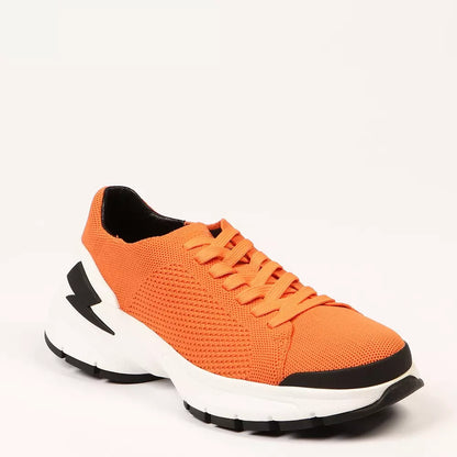 Neil Barrett Sneaker Uomo Tessuto Arancione