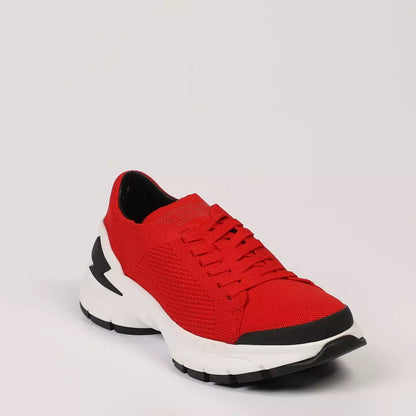 Neil Barrett Sneaker da uomo in tessuto rosso