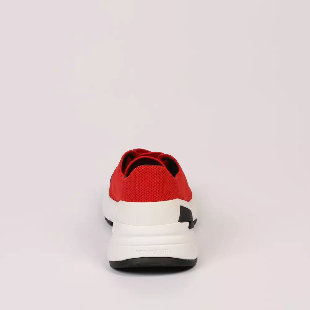 Neil Barrett Sneaker da uomo in tessuto rosso