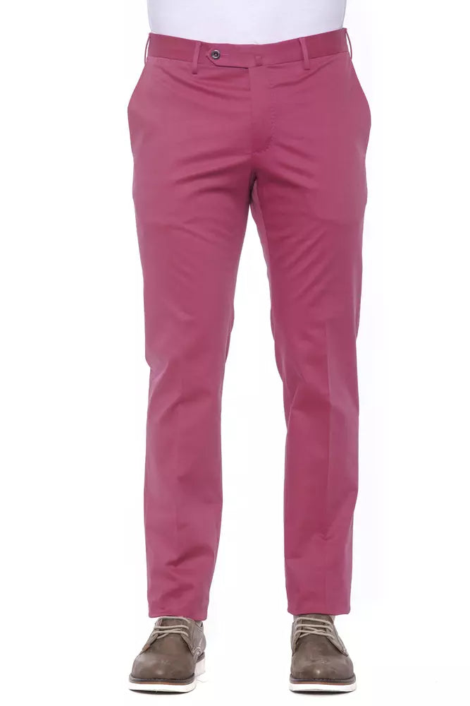 Pantaloni da uomo in cotone fucsia PT Torino