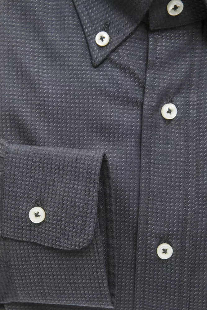 Robert Friedman Green Cotton Men Shirt