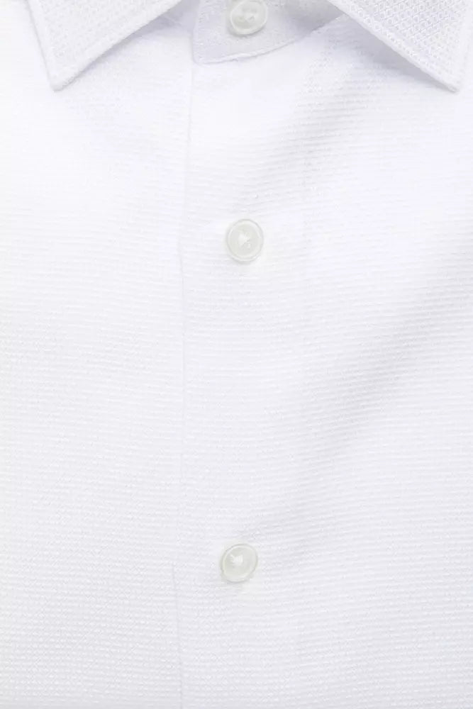 Robert Friedman White Cotton Men Shirt