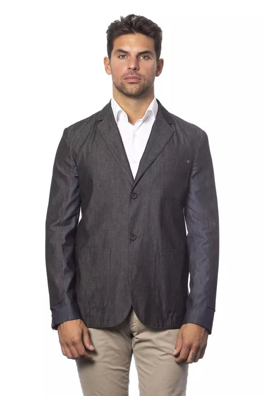 Blazer da uomo in cotone grigio Verri