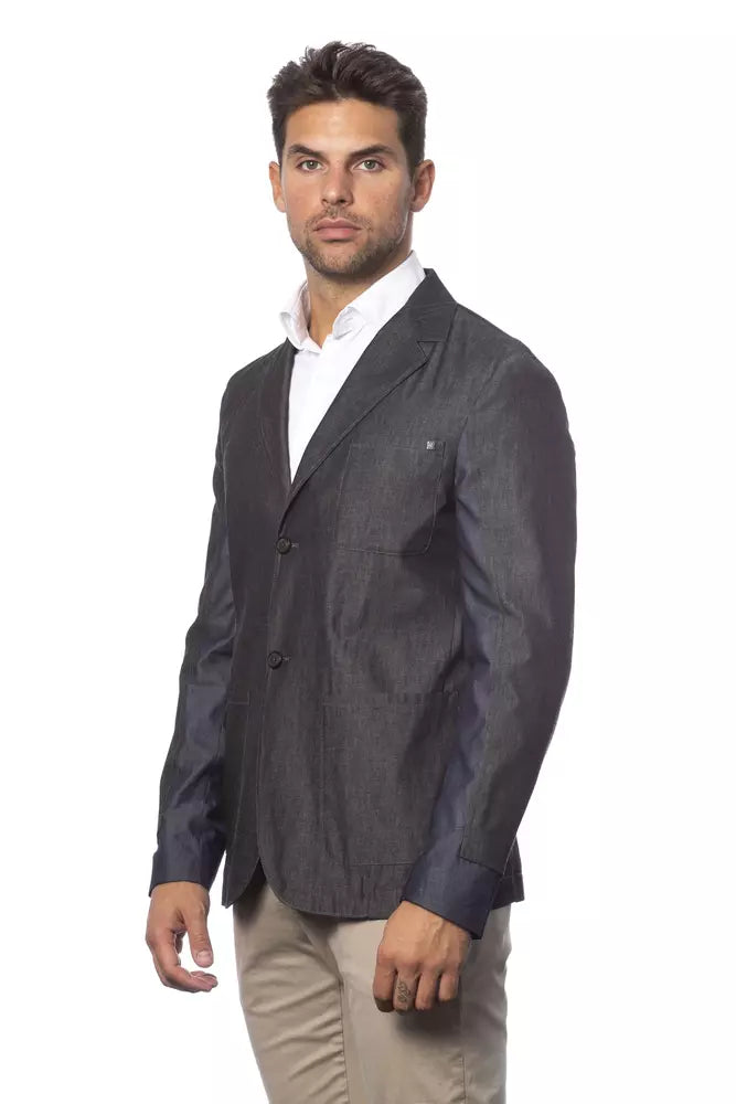 Blazer da uomo in cotone grigio Verri