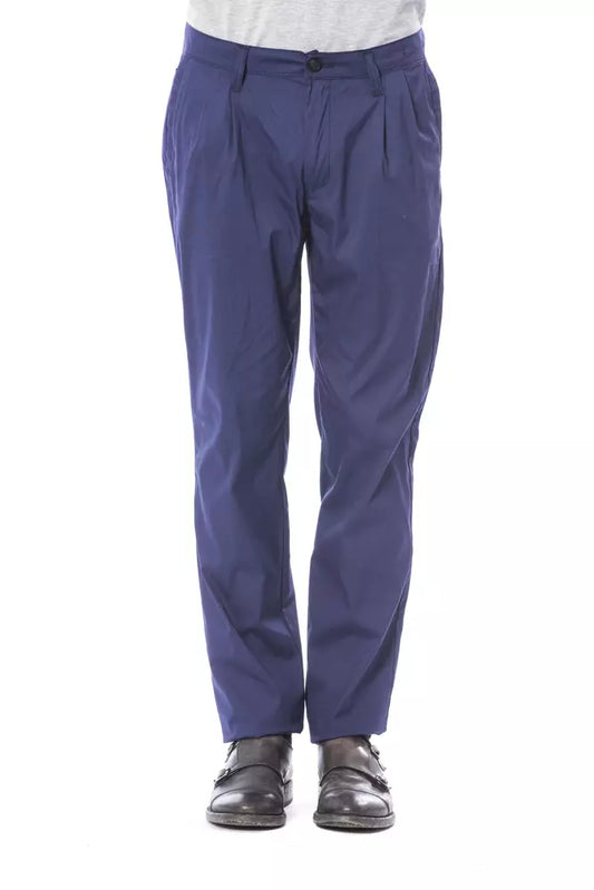 Pantaloni chino slim fit in cotone blu Verri da uomo